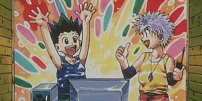 Poster der Serie Kirua × Ikkaku Senkin × Karyudo no Sakaba (Hantā Saito)