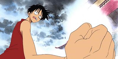 Poster der Serie Sakuretsu ! Gyojin Arlong umi kara no mōkōgeki !