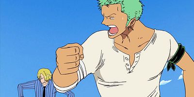 Poster der Serie Gomu to koori no ikkiuchi ! Luffy tai Aokiji.