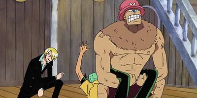 Poster der Serie Zen'in dai dasshutsu ! Shōsha no michi wa kaizoku no tame ni