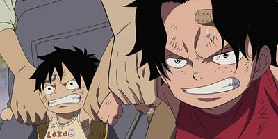 Poster der Serie Hanatareta Honō – Gurei Tāminaru no Kiki