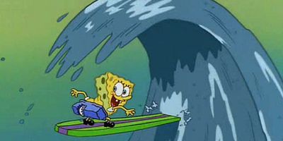 Poster der Serie Seifenblasen / Der Riss in der Hose