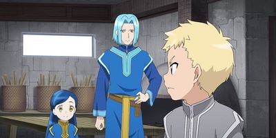 Poster der Serie Aoiro Shinkan no Okurimono to Kitaku