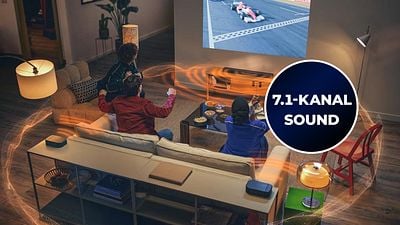 bild aus der news Atmos-Sound & externer Subwoofer: Die Features dieser JBL-Soundbar versprechen klangvolle Filmabende