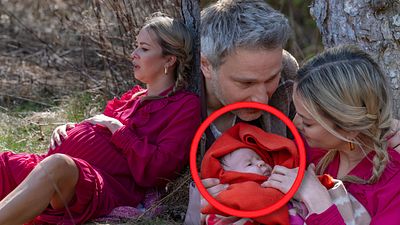 bild aus der news "Sturm der Liebe"-Vorschau heute: Greta bringt ihr Kind allein im Wald zur Welt