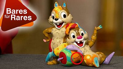 bild aus der news Disney erzielt oft besonders hohe Preise: Wie viel hat dieses "Chip und Chap"-Statue wohl bei "Bares für Rares" eingebracht?