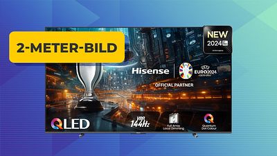 bild aus der news Gigantischer 100-Zoll-4K-TV zum halben Preis! Dank QLED und Dolby Vision fühlt ihr euch zu Hause wie im Kino