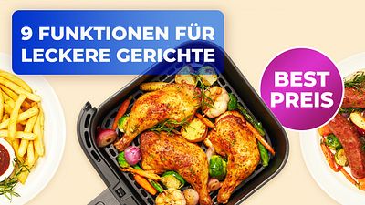 bild aus der news Die Rückkehr der Knusprigkeit:  Diese vielseitige Heißluftfritteuse überzeugt mit leckeren Ergebnissen zum günstigen Preis