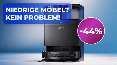 bild aus der news Nicht nur preislich ein Tiefflieger: Ultraflacher Saugroboter von der Roborock-Konkurrenz jetzt 44% günstiger bei Amazon!