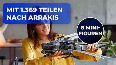 bild aus der news "Dune" als LEGO ist das beste Sci-Fi-Set seit Jahren: Holt euch den Atreides Ornithopter jetzt zum Hammerpreis!