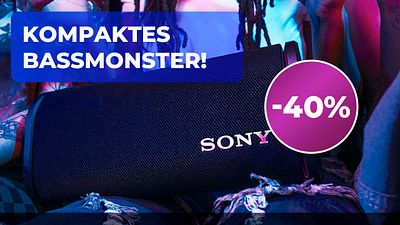 bild aus der news Bluetooth-Lautsprecher von Sony 40% günstiger bei Amazon: Holt euch das wasserdichte Bassmonster, bevor es ausverkauft ist