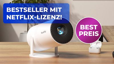 bild aus der news Amazons beliebtester Full-HD-Beamer: Für unter 100 Euro bekommt ihr gerade einen Bestseller mit Netflix-Lizenz!