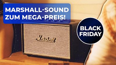 bild aus der news Bluetooth-Lautsprecher von Marshall am Black Friday fast 50% günstiger: Hol dir ein Stück Musikgeschichte ins Wohnzimmer