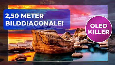 bild aus der news Dagegen ist euer TV eine Erbse: 98-Zoll-Giga-TV mit Mini-LED mischt den Heimkino-Markt so richtig auf – und das unfassbar günstig!