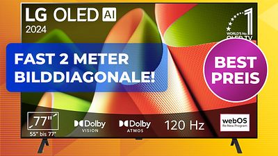 bild aus der news Der günstigste OLED-TV mit 77 Zoll auf dem Markt: Dieses LG-Monster bietet das perfekte Preis-Leistungs-Verhältnis