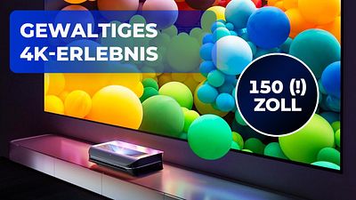 bild aus der news Dieser 4K-Laser-Beamer mit gewaltigem 150-Zoll-Bild ist randvoll mit Technik – von Dolby Vision & Atmos bis Active 3D