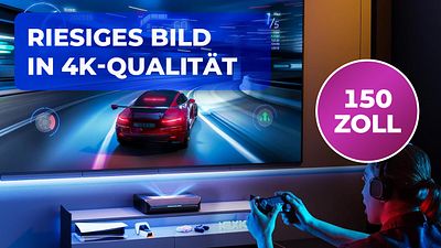 bild aus der news Dieser 150-Zoll Laser-TV bringt Kinos ins Schwitzen: Holt euch 3,80m Diagonale und Dolby Vision HDR ins Heimkino!