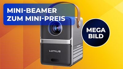 bild aus der news Bis zu 300 (!) Zoll: Dieser Mini-Beamer mit Bluetooth kostet aktuell keine 40 Euro und ist für drinnen und draußen geeignet