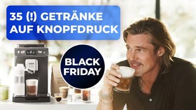 Brad Pitt liebt ihn: Testsieger Kaffeevollautomat von DeLonghi zum Tiefstpreis im Black Friday Angebot bei Amazon