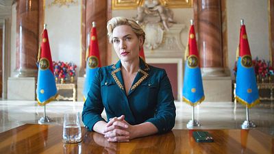 bild aus der news Showdown der Superstars: Im Trailer zu "The Regime" wird Hugh Grant von Diktatorin Kate Winslet eingekerkert