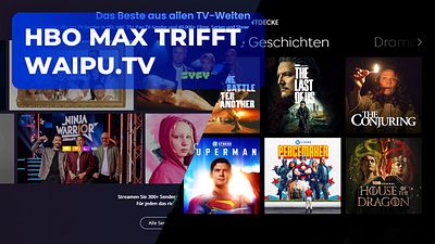 bild aus der news Zum Start von HBO Max in Deutschland: Spannende Streamingpakete mit Waipu.tv zu attraktiven Konditionen [ANZEIGE]