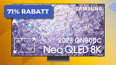 bild aus der news Was ist denn mit MediaMarkt los? Gerade gibt's heftige 71 Prozent Rabatt auf einen 8K-QLED-TV von Samsung [Anzeige]
