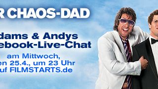 bild aus der news "Der Chaos-Dad": Facebook-Live-Chat mit Adam Sandler und Andy Samberg