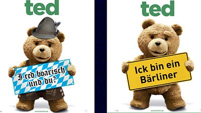 bild aus der news "Ted"-Dialekt-Versionen: Zwei Trailer zur bayerischen/Berliner Variante des unverschämten Teddy