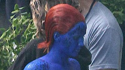 bild aus der news "X-Men: Days Of Future Past": Neue Setbilder von Jennifer Lawrence als sexy Mystique