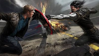 bild aus der news Chris Evans in stolzer Pose auf neuen Bildern zu "Captain America 2: The Return of the First Avenger"