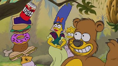 bild aus der news Homer als gefräßiger Balu im neuen Video: Magischer Couch-Gag mit den Simpsons als Disney-Figuren