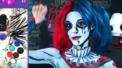bild aus der news Zum Start von "Suicice Squad": Bodypainterin verwandelt sich in sensationelle Harley Quinn