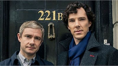 bild aus der news "Sherlock": Benedict Cumberbatch und Martin Freeman grübeln auf neuem Promobild zur 4. Staffel