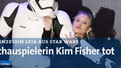 bild aus der news Panne bei Carrie-Fisher-Meldung: In der "Tagesschau" wurde die falsche Schauspielerin für tot erklärt 