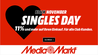 bild aus der news Technik-Angebote zum heutigen Singles Day – vor allem 4K-Fernseher sind günstig zu haben