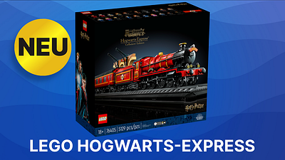 bild aus der news "Harry Potter": Baut jetzt den Hogwarts-Express aus Lego mit über 5.000 Teilen und 20 Minifiguren nach!