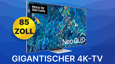 bild aus der news Das einzige Problem ist nur, ob ihr genug Platz an der Wand habt: Dieser riesige 4K-TV ist gerade stark rabattiert
