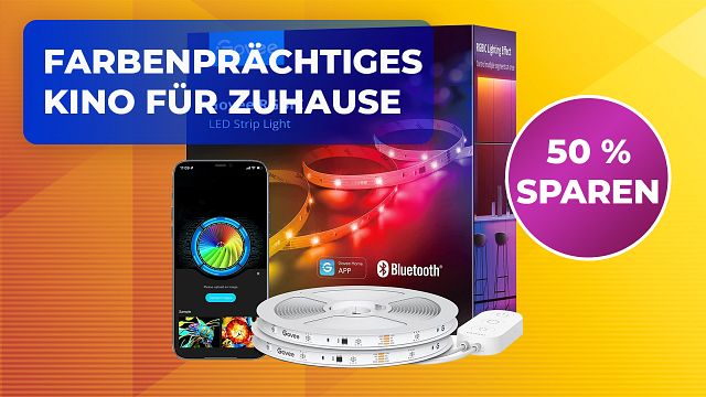 bild aus der news Wie Philips Hue, aber viel günstiger: Dieser smarte LED-Strip von Govee kostet gerade nur die Hälfte - aber nur kurz!