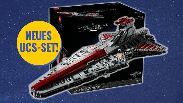 bild aus der news Über einen Meter lang! Das UCS-Set von Lego "Star Wars" feiert 20 Jahre "Clone Wars" im gigantischen Ausmaß