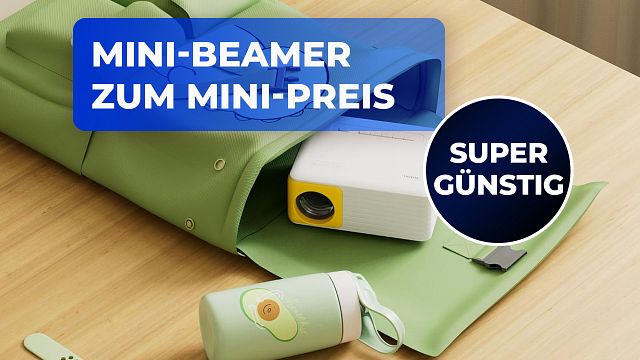 bild aus der news Kleiner als ein Döner, doppelter Rabatt und bis zu 120 Zoll: Mit diesem Minibeamer habt ihr Kinofeeling überall!