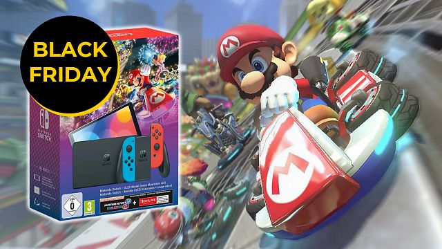 bild aus der news "Mario Kart 8 Deluxe" gratis im Bundle mit der Nintendo Switch OLED: Die Black Week bei MediaMarkt hat es in sich [Anzeige]