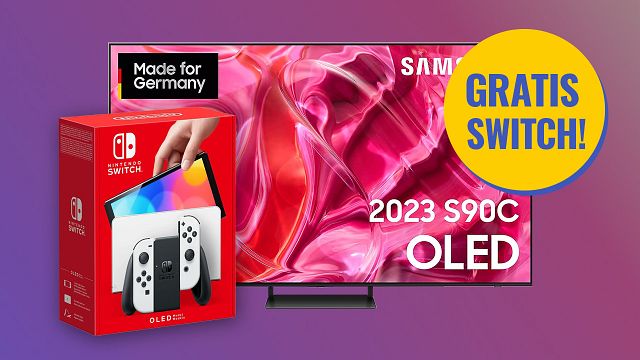bild aus der news Samsung-OLED mit gratis Nintendo Switch: So ein gutes TV-Angebot gibt's selten!