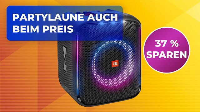 bild aus der news Stimmung unterm Weihnachtsbaum: Die 100 Watt starke JBL Partybox Encore lässt die Glöckchen erklingen