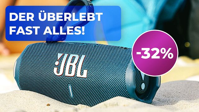 bild aus der news JBL Charge 6: Einer der wohl besten und beliebtesten Bluetooth-Lautsprecher für draußen ist gerade über 30% günstiger!