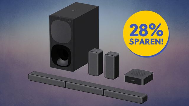 Schnell zuschlagen und fast 30 Prozent sparen: Mit dieser 5.1-Kanal-Soundbar von Sony gibt es gewaltig was auf die Ohren