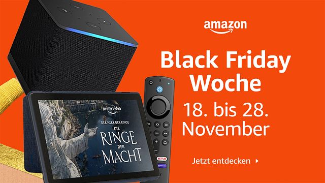 bild aus der news Black Friday: Erste Mega-Angebote der Cyber Week – bis zu 60 (!) Prozent sparen bei Amazon Fire TV Stick & Co.