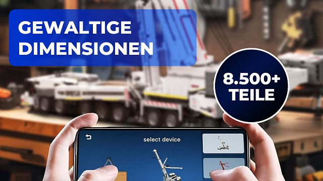 bild aus der news Über 8.500 Teile und 20 Motoren: Dieser 121 cm lange Schwerlastkran von Mould King macht seiner Bezeichnung alle Ehre