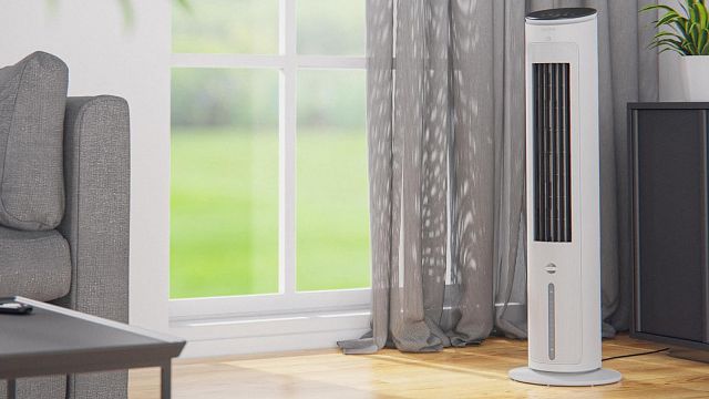 bild aus der news Coole Angebote für heiße Tage: Dieser Turmventilator mit Wasserkühlung hat es in sich