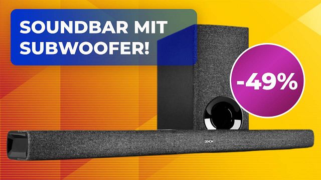 bild aus der news Günstiger geht’s kaum: Denon-Soundbar mit Subwoofer jetzt um die Hälfte reduziert bei Amazon schnappen