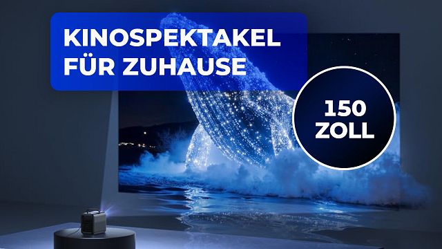 bild aus der news 500 Euro Rabatt auf echtes Kinofeeling für zuhause: Dieser 4K-Laser-Beamer erzeugt ein gewaltiges 150 Zoll großes Bild